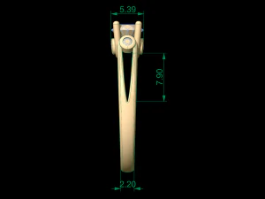 woman solitaire ring 71 3D Print Model