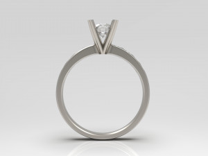 woman solitaire ring 72 Modelo de impresión 3D