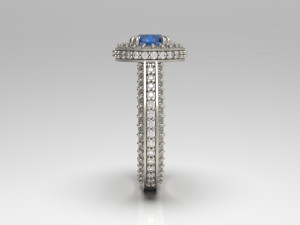 woman solitaire ring 74 3D Baskı Modeli