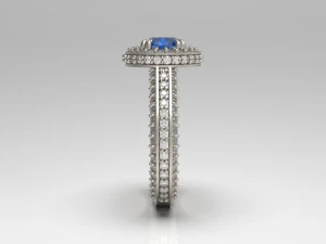 woman solitaire ring 74 3D Print Model