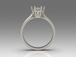 woman solitaire ring 75 Modello di stampa 3D