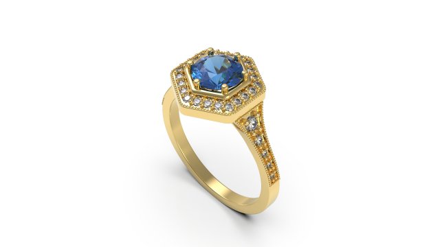 woman solitaire ring 76 3D प्रिंट मॉडल .c4d .max .obj .3ds .fbx .stl .blend 