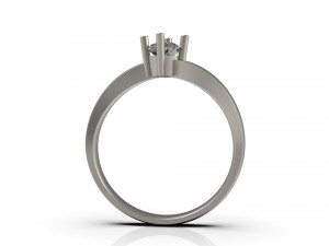 woman solitaire ring 77 3D-printmodel