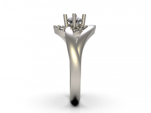 woman solitaire ring 78 3D Print Model