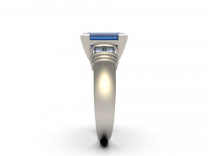 woman solitaire ring 79 3Dプリントモデル