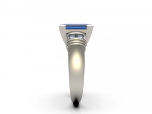 woman solitaire ring 79 3D Print Model