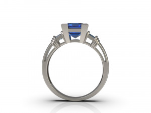 woman solitaire ring 79 3Dプリントモデル