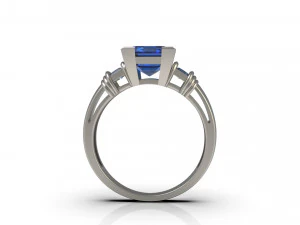 woman solitaire ring 79 3D Print Model