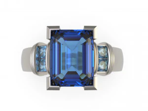 woman solitaire ring 79 3D Print Model