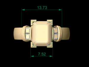 woman solitaire ring 79 3D Print Model