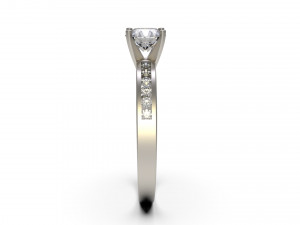 woman solitaire ring 80 Model Cetak 3D