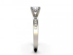 woman solitaire ring 80 3D Print Model