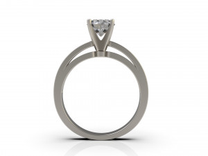 woman solitaire ring 80 Model Cetak 3D