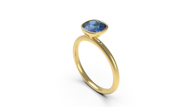 woman solitaire ring 81 3D Print Model .c4d .max .obj .3ds .fbx .stl .blend 
