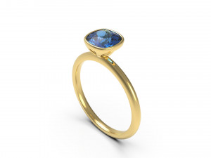 woman solitaire ring 81 3D Print Model