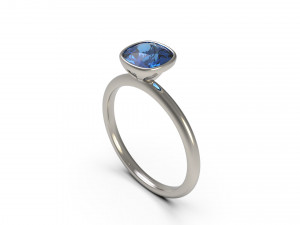 woman solitaire ring 81 3D Print Model