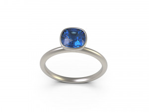 woman solitaire ring 81 3D Print Model