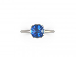 woman solitaire ring 81 3D Print Model