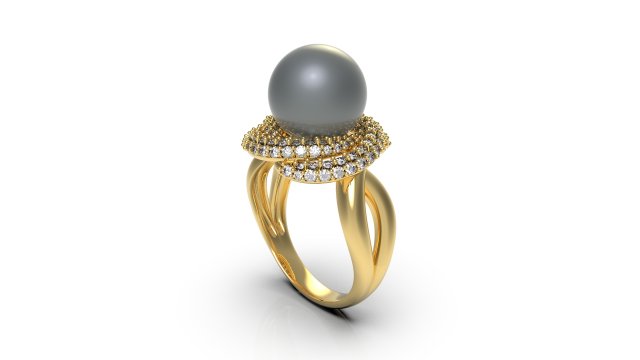 woman solitaire ring 83 3D Baskı Modeli .c4d .max .obj .3ds .fbx .stl .blend 