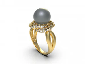 woman solitaire ring 83 3D Print Model