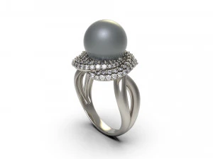 woman solitaire ring 83 3D Print Model