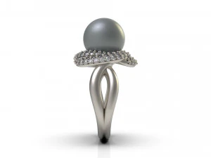 woman solitaire ring 83 3D Print Model
