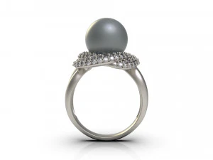 woman solitaire ring 83 3D Print Model