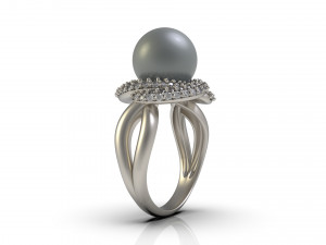 woman solitaire ring 83 3D Baskı Modeli