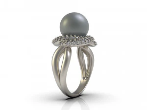 woman solitaire ring 83 3D Print Model