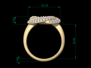 woman solitaire ring 83 3D Baskı Modeli