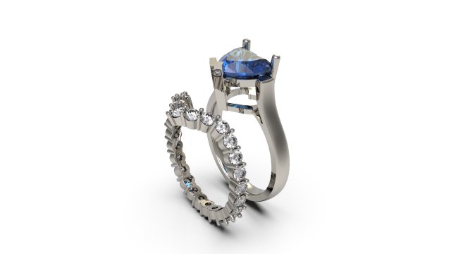 woman solitaire ring 84 3D Print Model .c4d .max .obj .3ds .fbx .stl .blend 