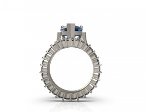 woman solitaire ring 84 3D Print Model