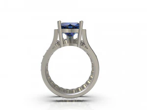 woman solitaire ring 84 3D Print Model