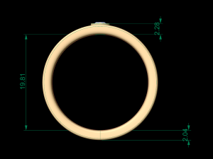 man band ring 17 3D Baskı Modeli