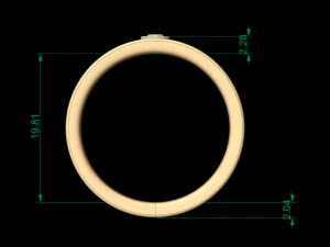 man band ring 17 3D Print Model