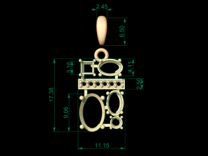 pendant 54 Modello di stampa 3D