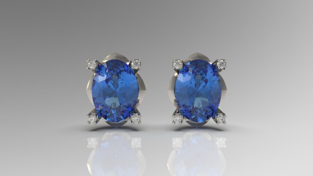 earring 36 3D Принт Модель .c4d .max .obj .3ds .fbx .stl .blend 