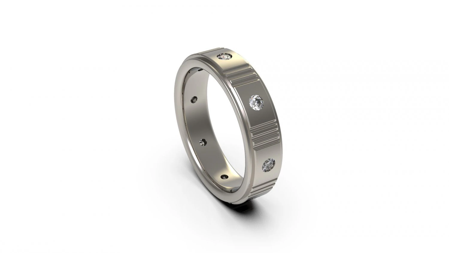 man band ring 18 3D Print Model .c4d .max .obj .3ds .fbx .stl .blend 