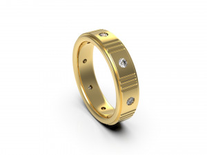 man band ring 18 3D Baskı Modeli