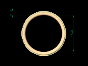 man band ring 18 3D Baskı Modeli