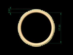 man band ring 18 3D Print Model