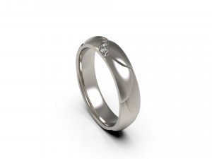 woman band ring 85 3D Print Model