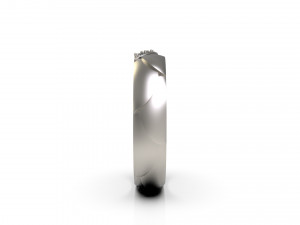 woman band ring 85 Modello di stampa 3D