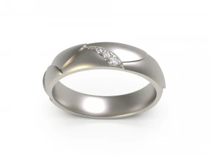 woman band ring 85 3D Print Model