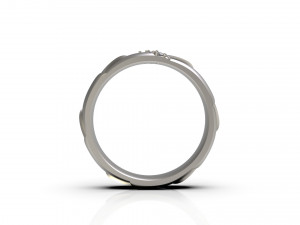 woman band ring 85 Modello di stampa 3D