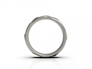 woman band ring 85 3D Print Model