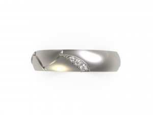 woman band ring 85 Modello di stampa 3D