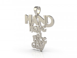 hand have a nice day pendant 46 3D-printmodel