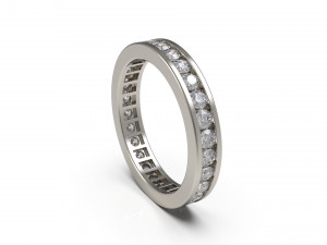 woman band ring 86 3D Baskı Modeli
