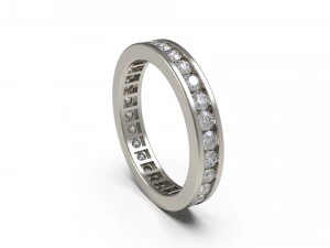 महिला बैंड रिंग 86 3D प्रिंट मॉडल